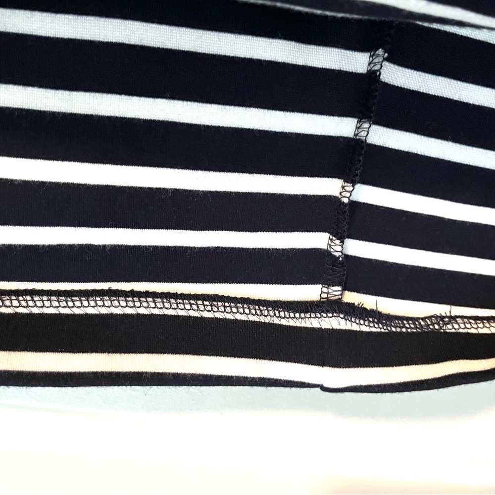Banana Republic Casual Women Stripes Dress Solid Cotton Spandex size 4 Navy WHT - Picture 8 of 16